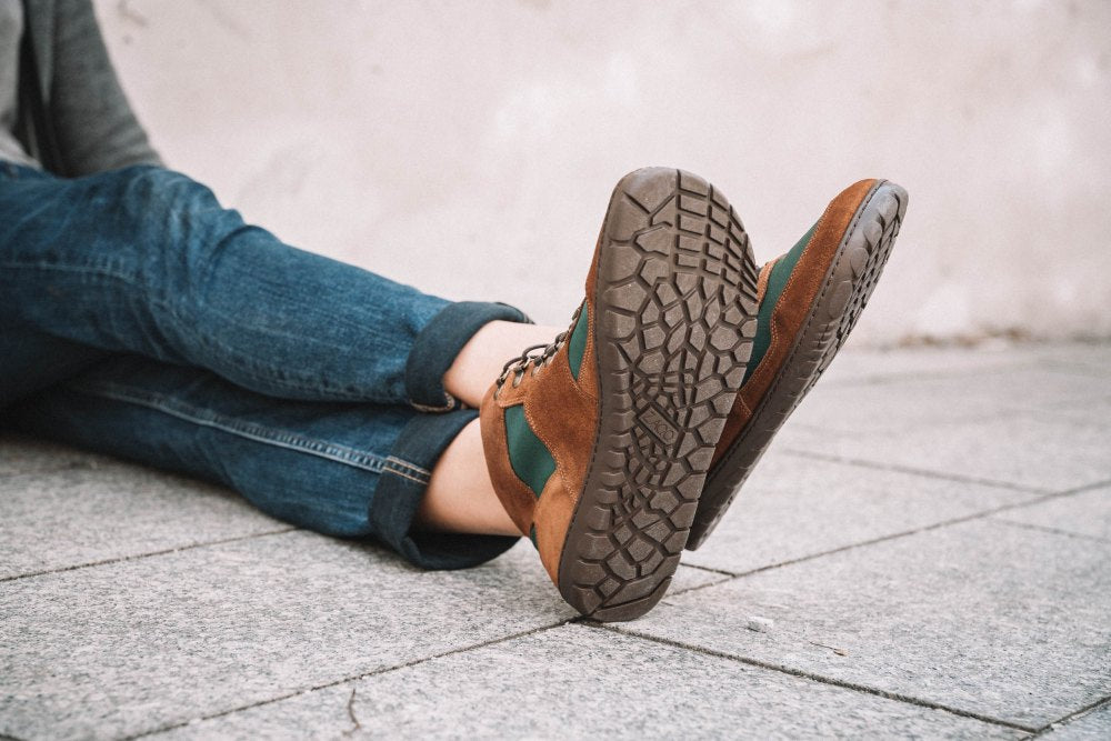 Hiqe Mid Brown Green impermeabile