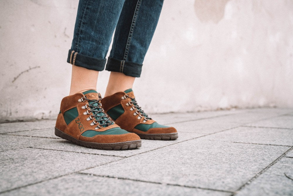 Hiqe Mid Brown Green impermeabile