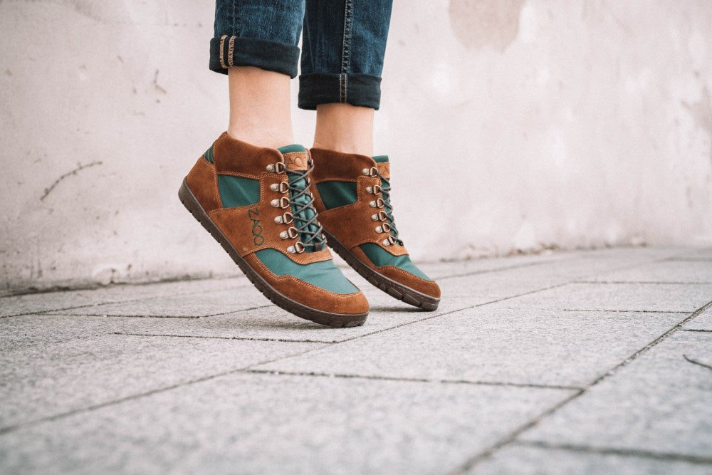 Hiqe Mid Brown Green impermeabile