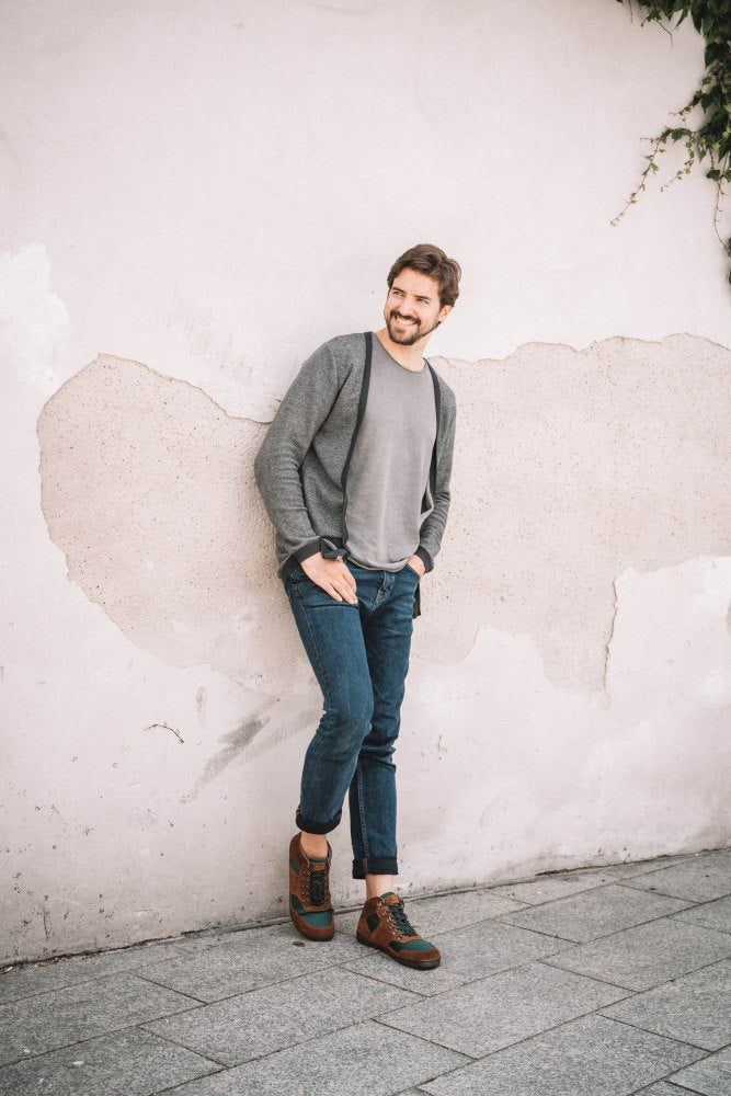 Hiqe Mid Brown Green impermeabile