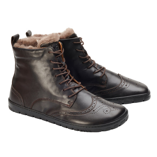 Quintico brogue invernale marrone scuro